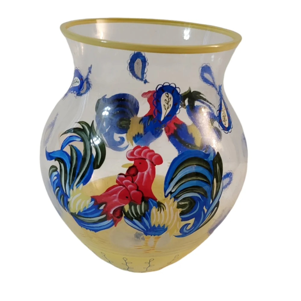Lenox Handpainted Rooster Vase Country Style